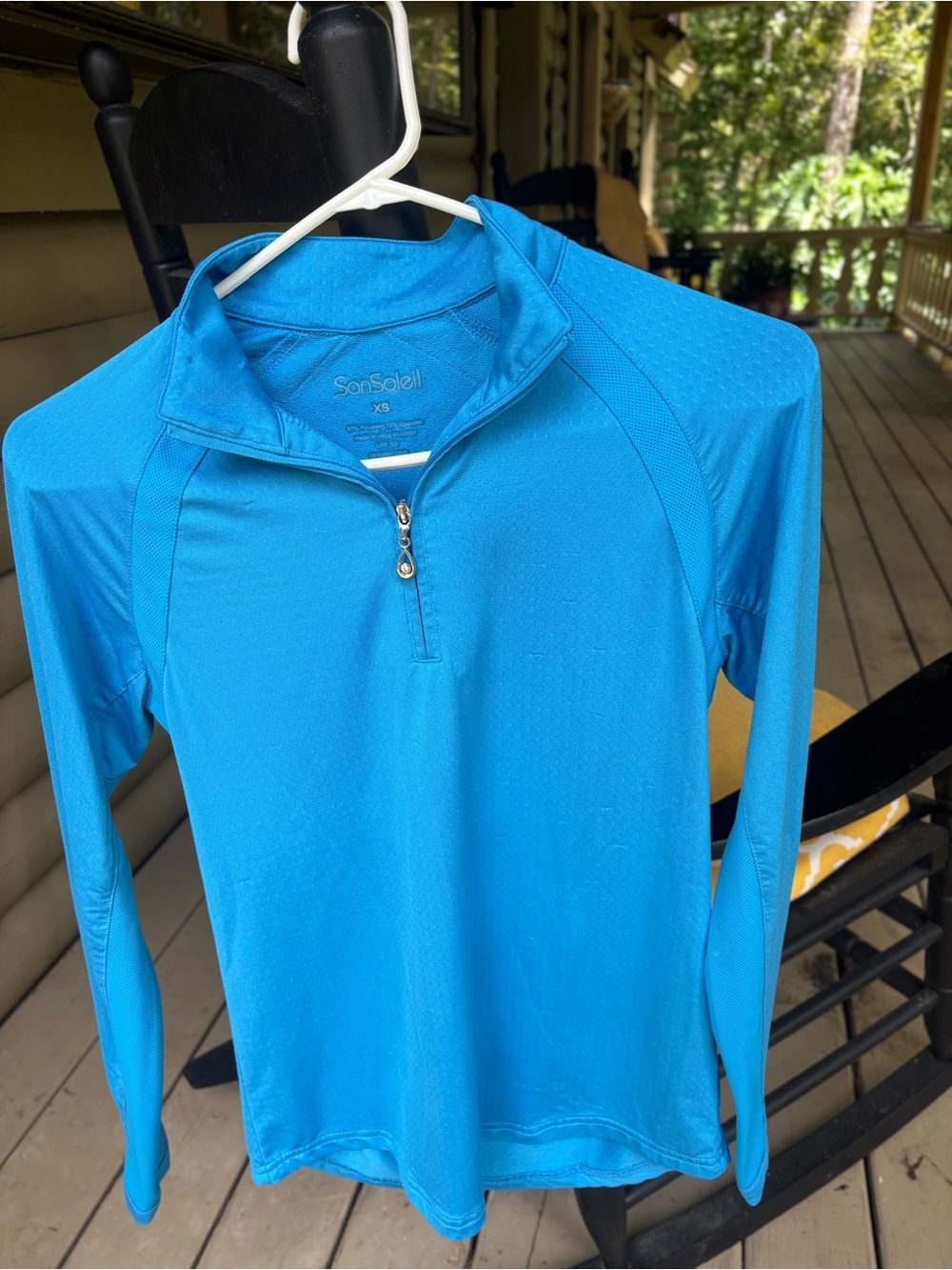 Women's Long-Sleeve Quarter-Zip SanSoleil blue